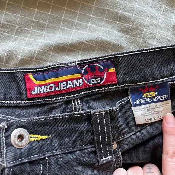 Vintage JNCO Jeans ! Dragon/8 Ball patch - Picture 3 of 7
